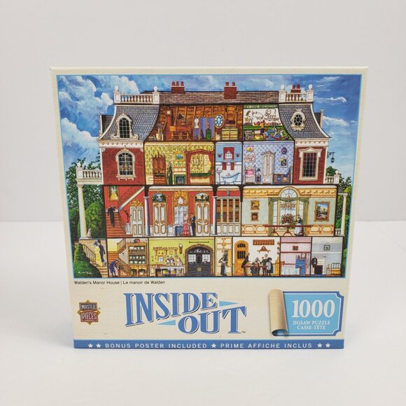 Master Pieces Other - Master Pieces 1000pc Waldens Manor House 26x19 Inside Out Pre-Owned
